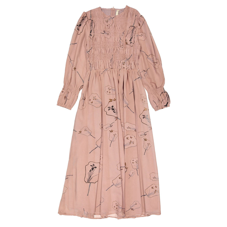 Dust Rose Dress - Floral - Posh New York