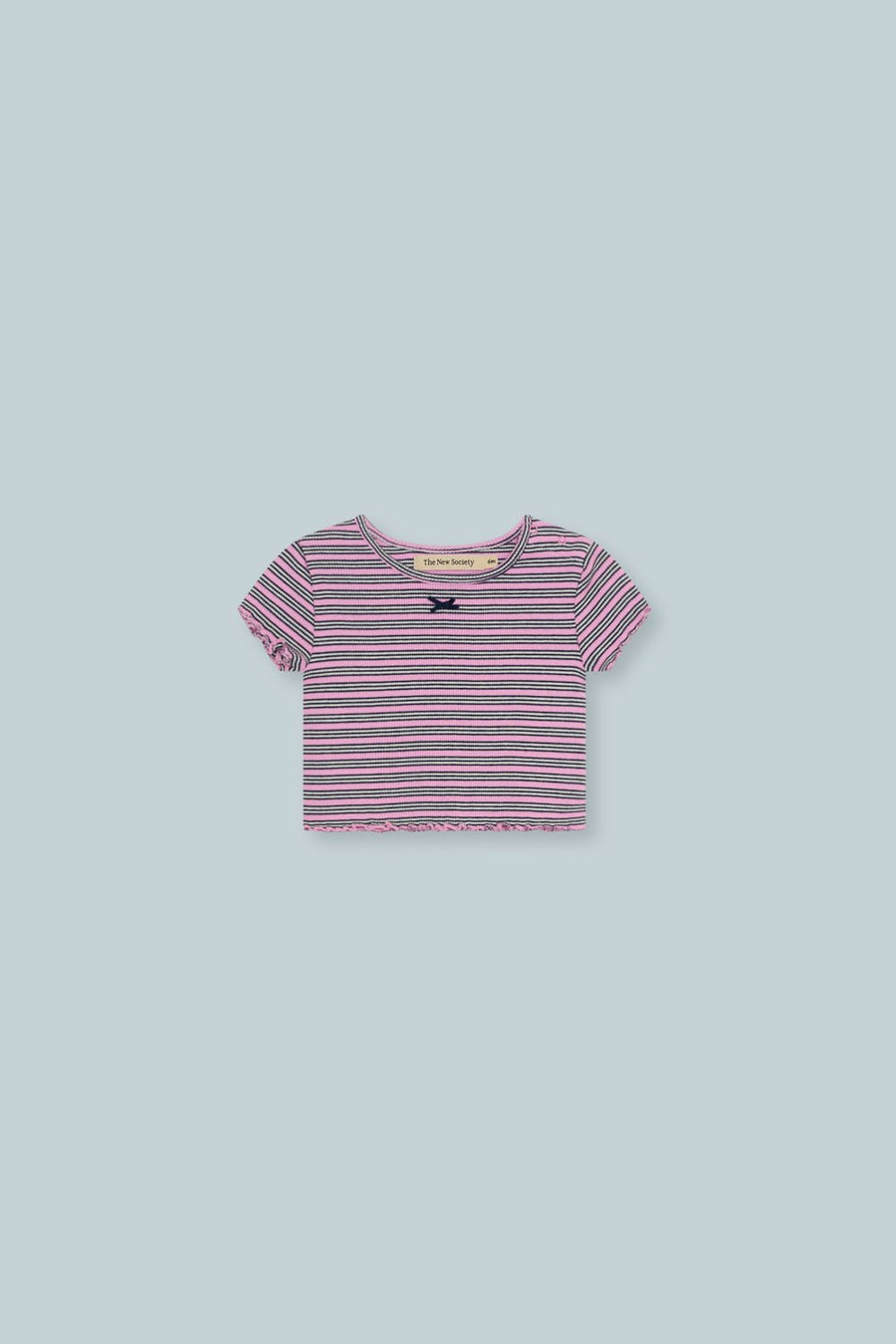 Ecru Romero Tee - Pink Lavendar Stripe - Posh New York