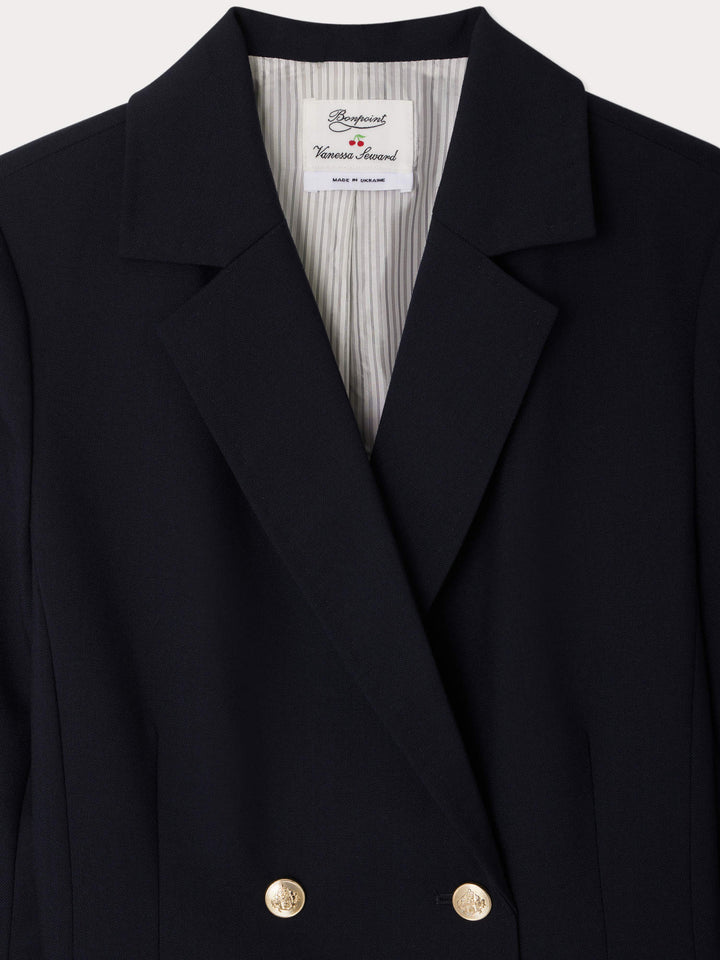 Elevee Coat Jacket - Navy - Posh New York