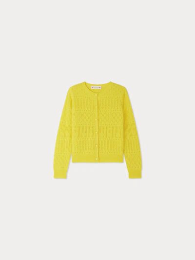 Enza Cardigan - Yellow Lemon - Posh New York