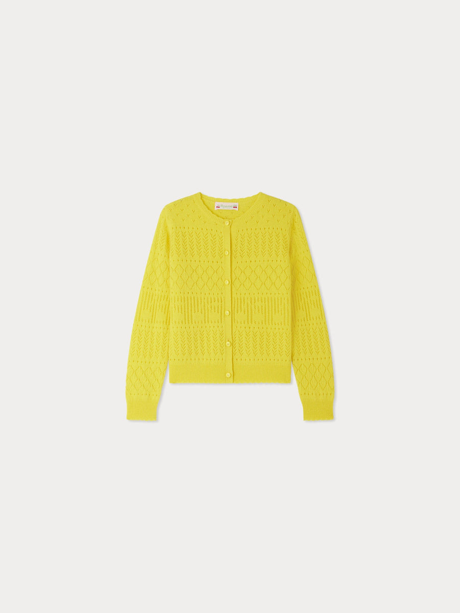 Enza Cardigan - Yellow Lemon - Posh New York