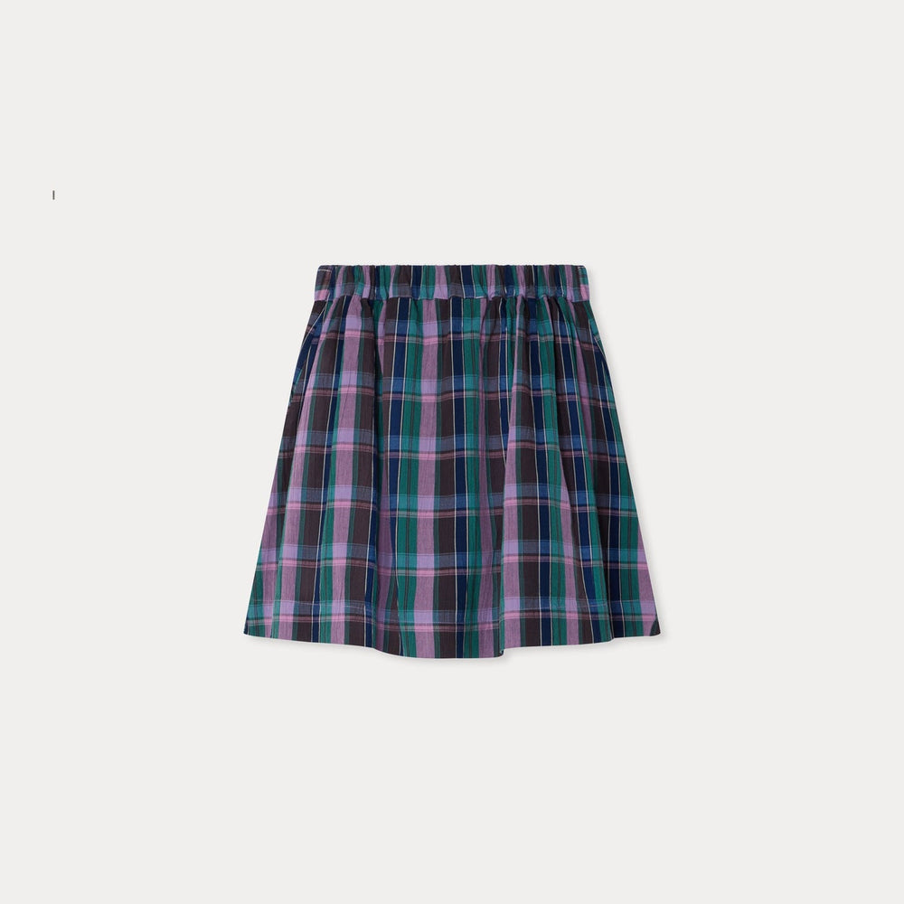 Esterina Plaid Skirt - EC Violet 458 - Posh New York