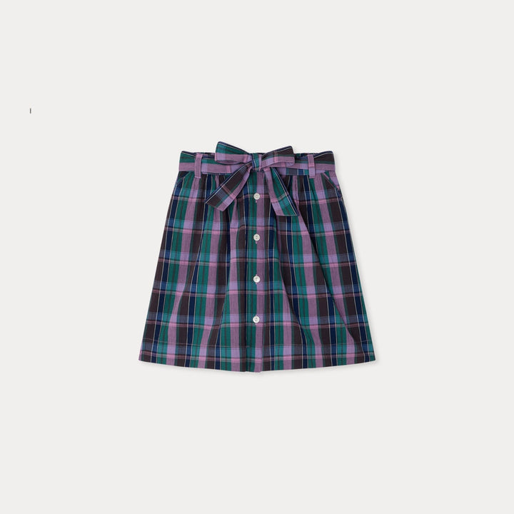 Esterina Plaid Skirt - EC Violet 458 - Posh New York