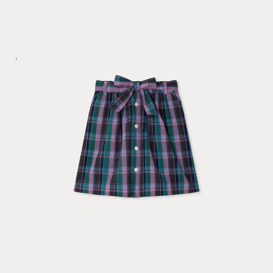 Esterina Plaid Skirt - EC Violet 458 - Posh New York