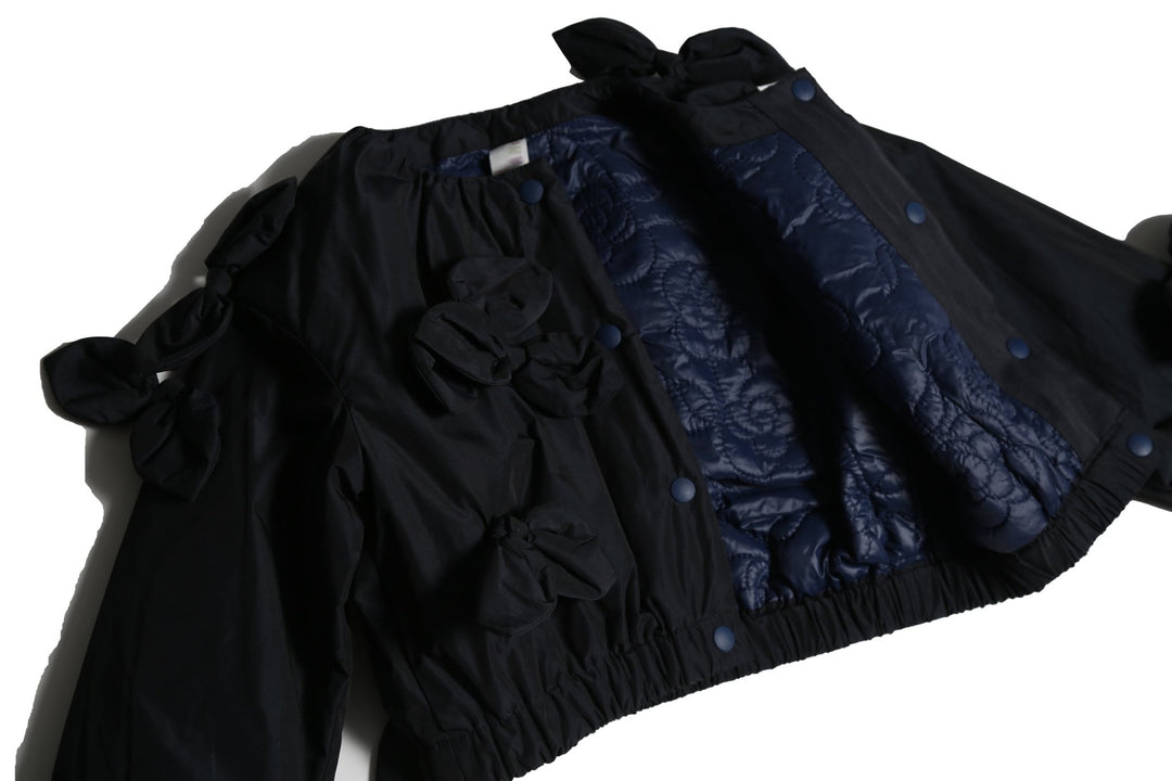 Estrella Bow Embellised Bomber - Sapphire - Posh New York