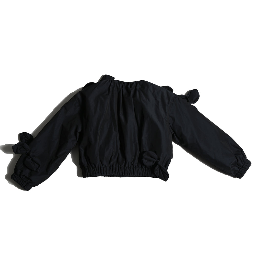Estrella Bow Embellised Bomber - Sapphire - Posh New York