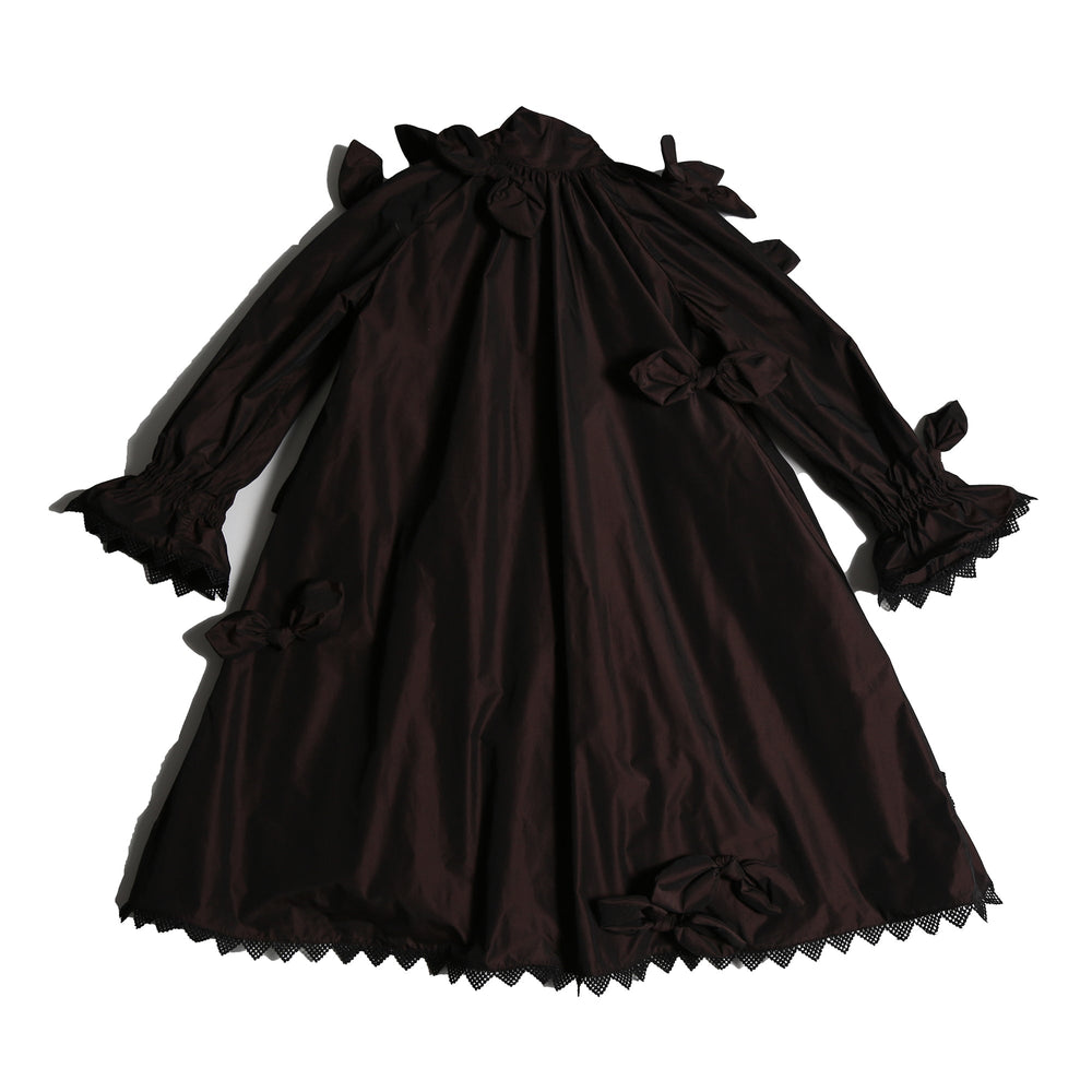 Estrella Bow Embellished Frock - Raisin - Posh New York