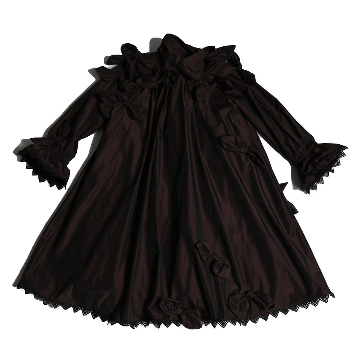Estrella Bow Embellished Frock - Raisin - Posh New York