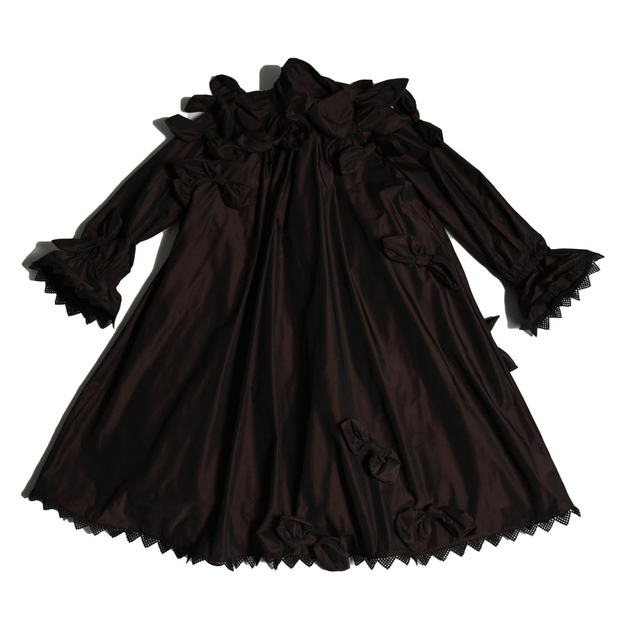 Estrella Bow Embellished Frock - Raisin - Posh New York