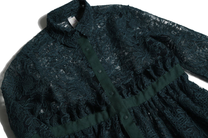 Estrella Ruffled Frock - Cactus - Posh New York