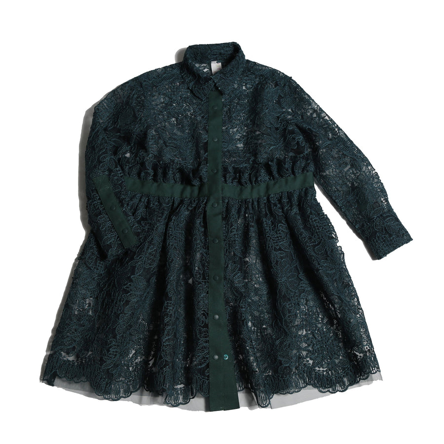 Estrella Ruffled Frock - Cactus - Posh New York
