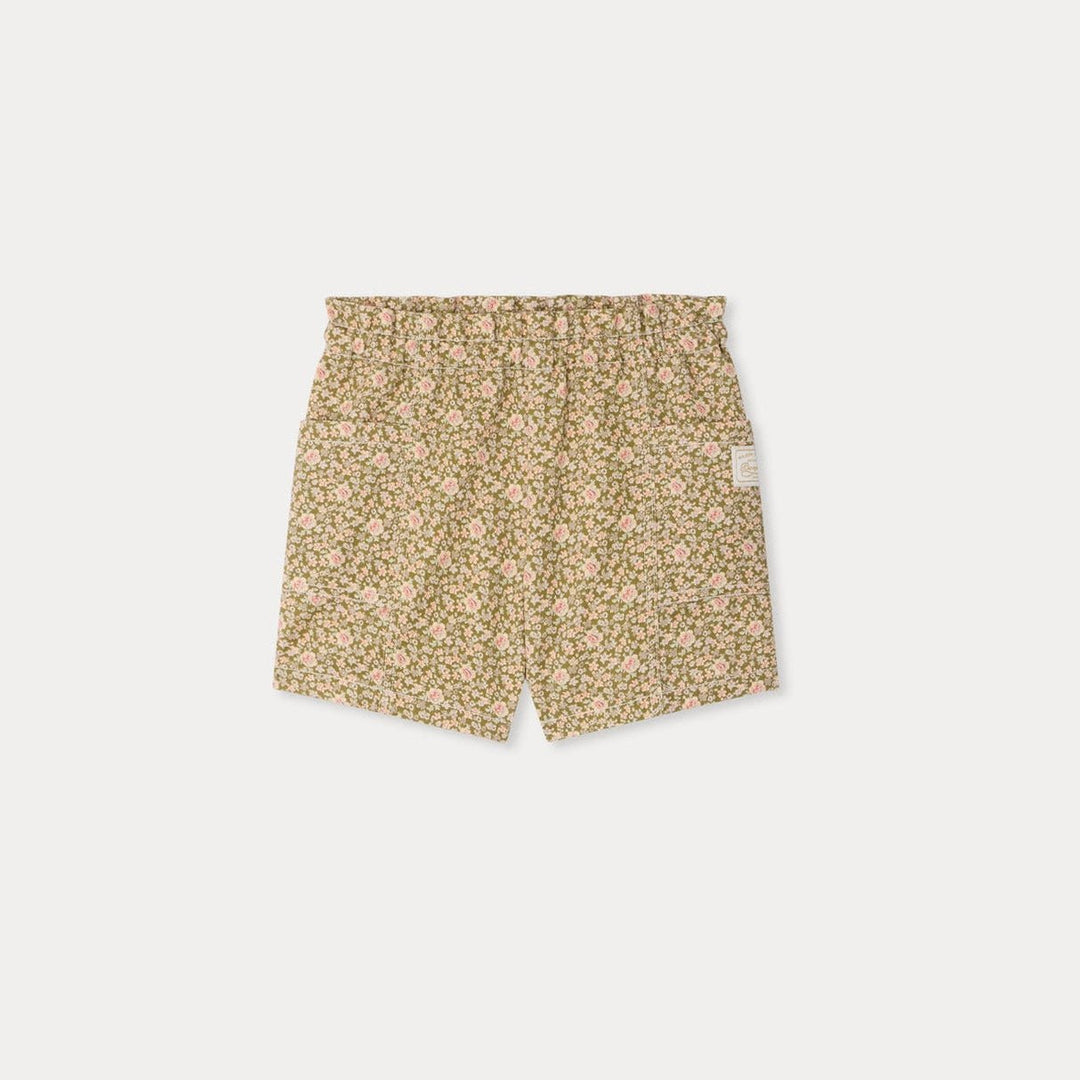 Evera Floral Shorts - Fl Olive 542C - Posh New York