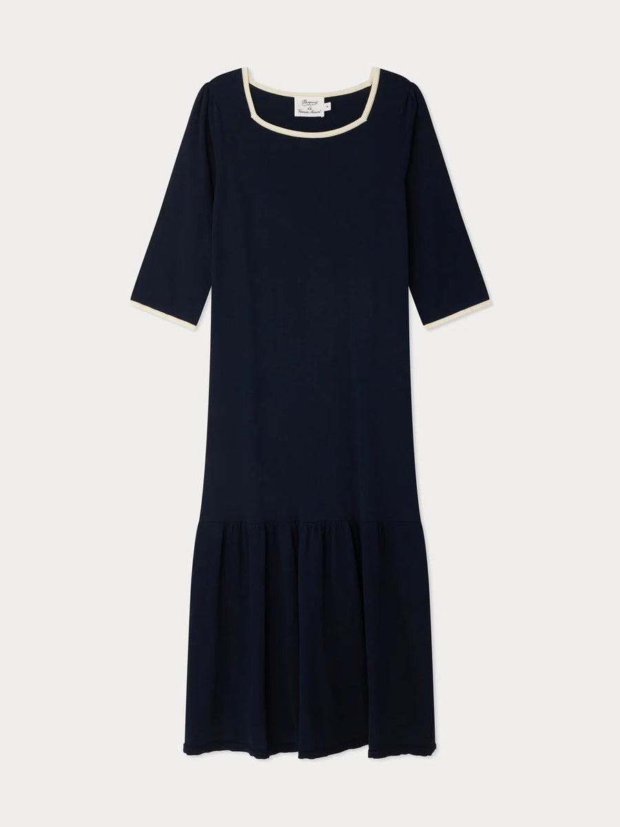 Exemple Wool Dress - Navy - Posh New York