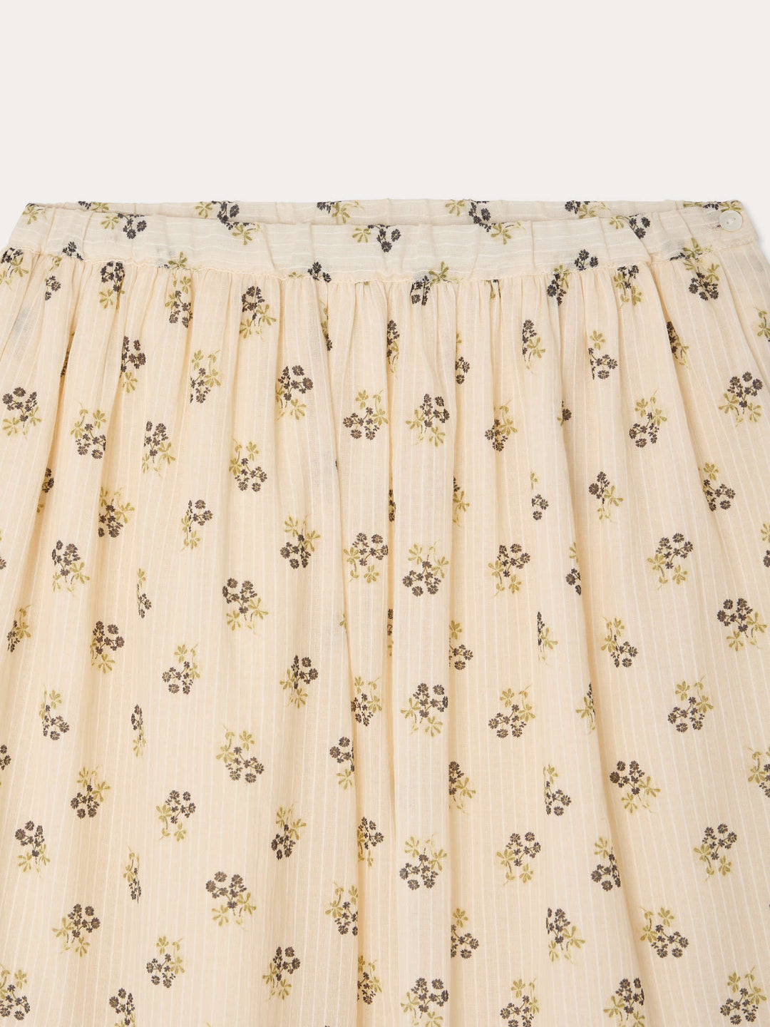 Farah Cream Skirt - Fleurs Ecru 503 - Posh New York