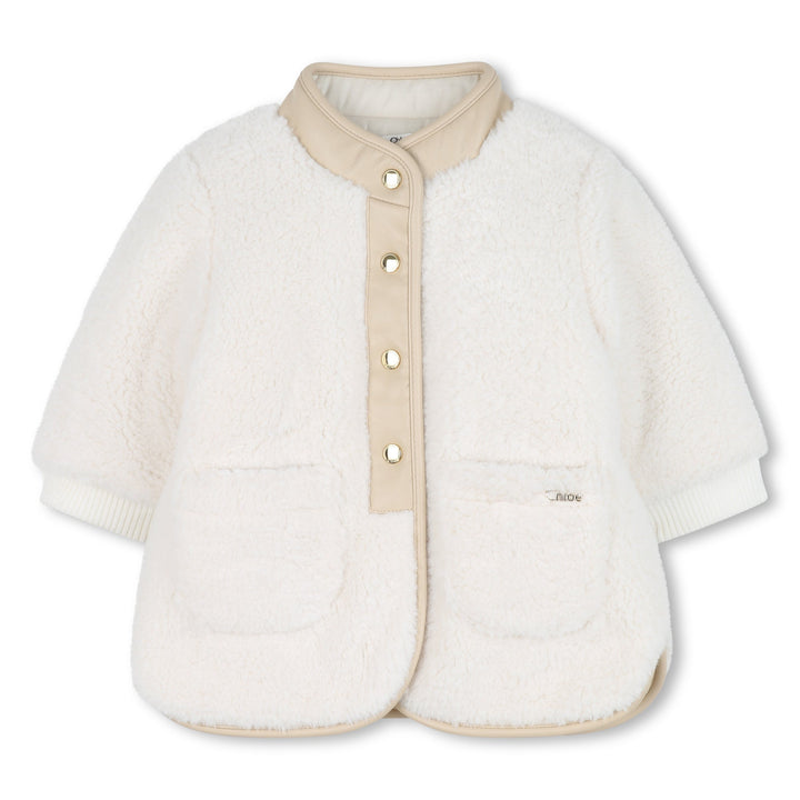 Faux Sherling Coat - Off White - Posh New York
