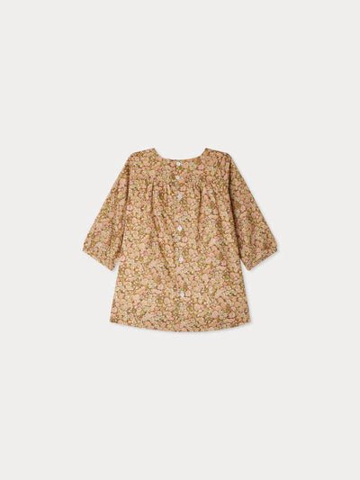 Felicie Dress - Fl Rose Camelia - Posh New York
