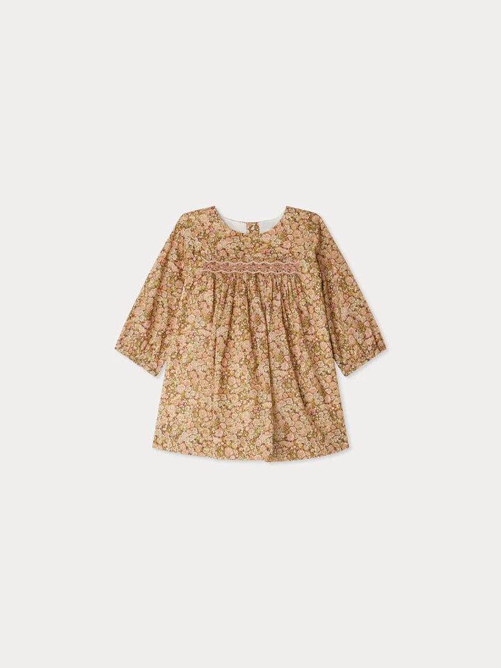 Felicie Dress - Fl Rose Camelia - Posh New York