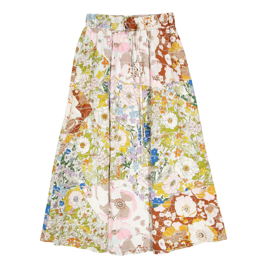 Floral Embroidered Maxi Skirt - Floral - Posh New York