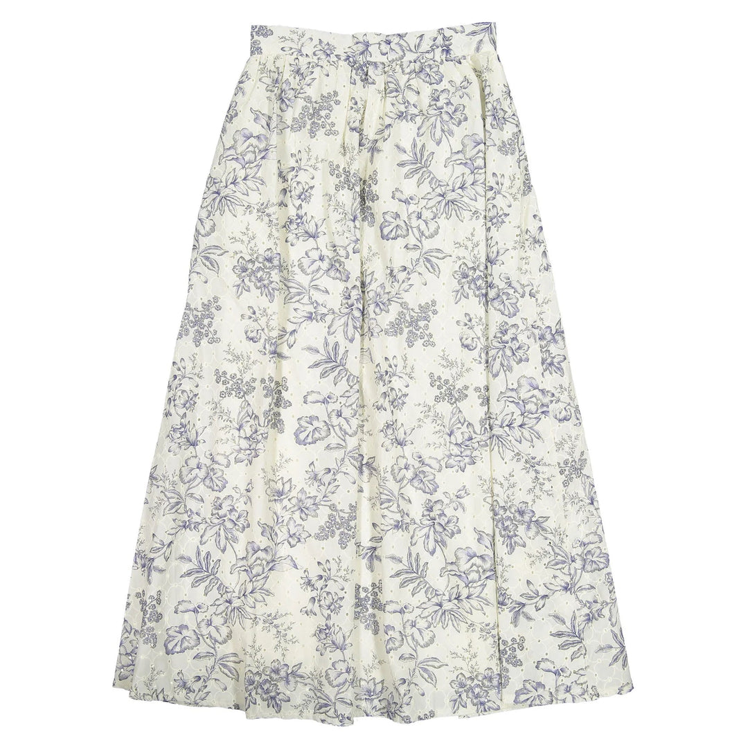 Floral Multi Skirt - Blue Multi - Posh New York