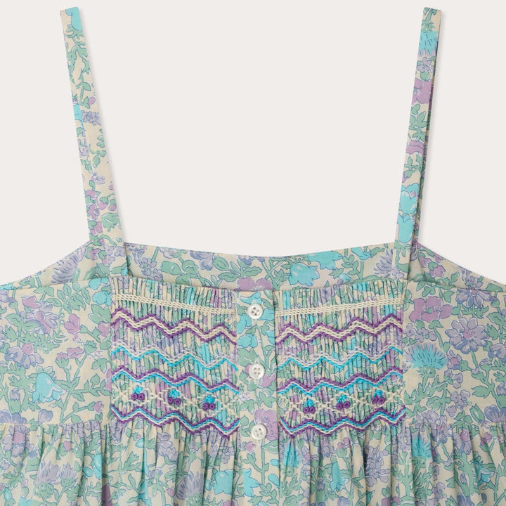 Floral Smock Dress - Parme Clair 556 - Posh New York