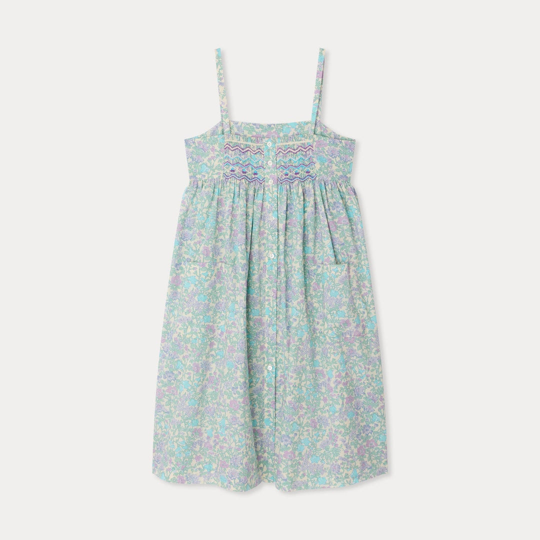 Floral Smock Dress - Parme Clair 556 - Posh New York