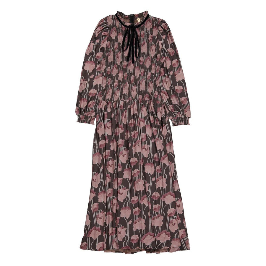 Floral Smock Maxi Dress - Print - Posh New York