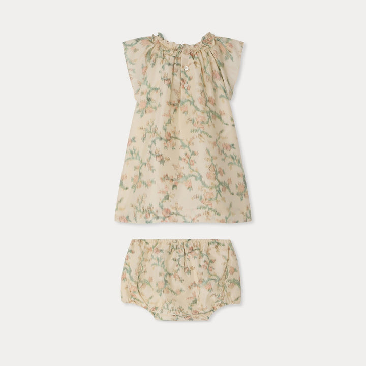 Floral White Dress - Vert 547B - Posh New York