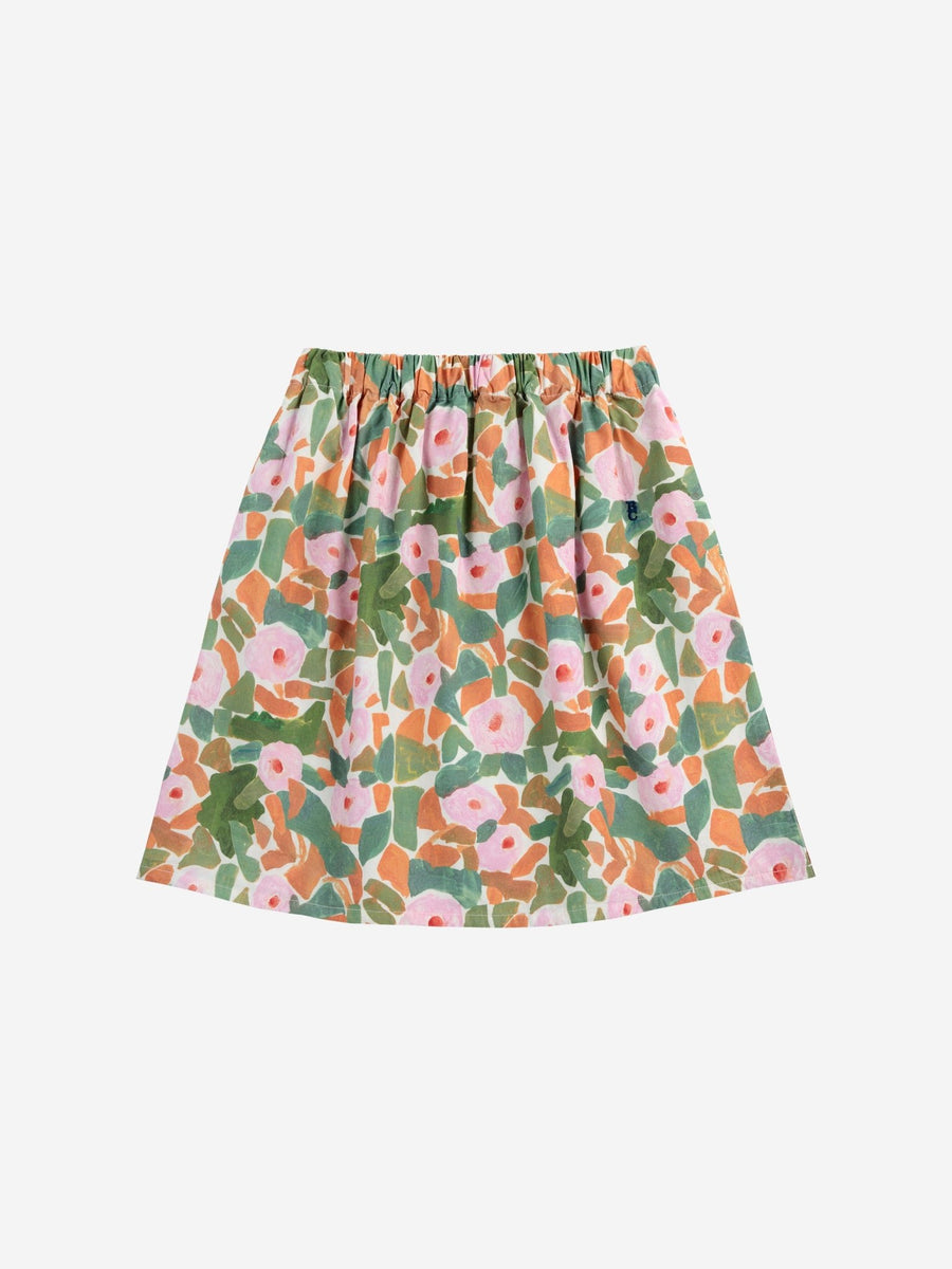 Floral Woven Midi Skirt - Multi - Posh New York