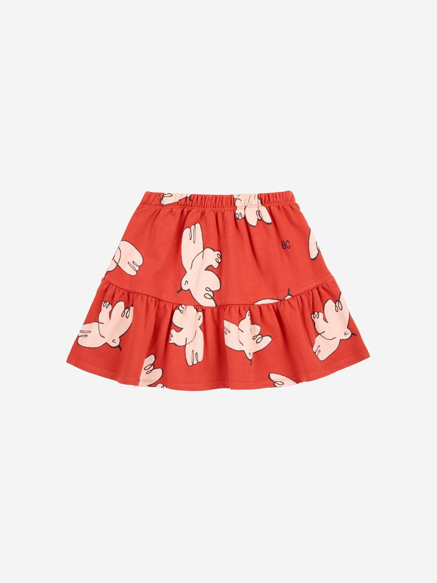 Freedom Bird All Over Skirt - Red - Posh New York