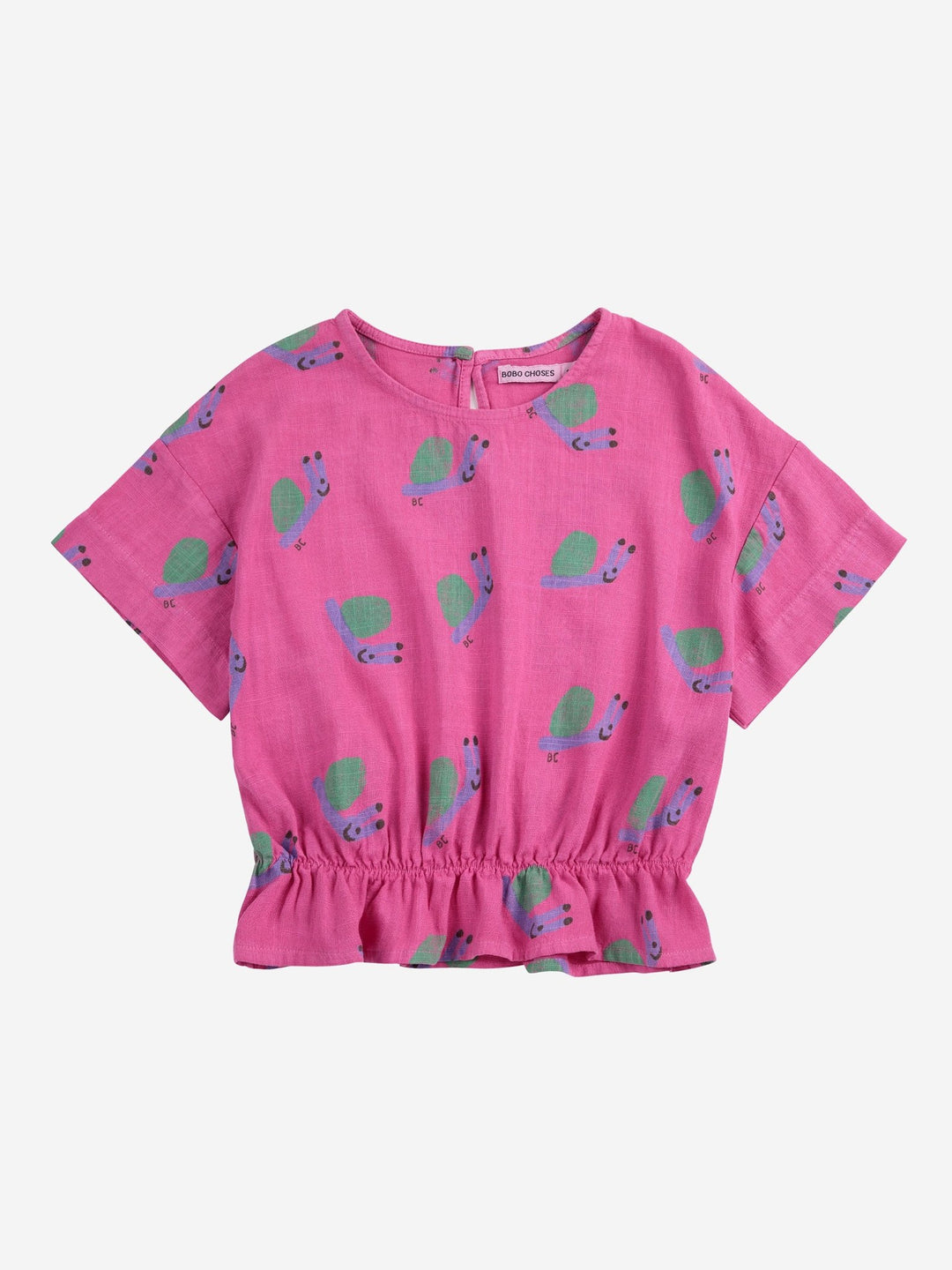 Funny Snail Woven Blouse - Fuchsia - Posh New York