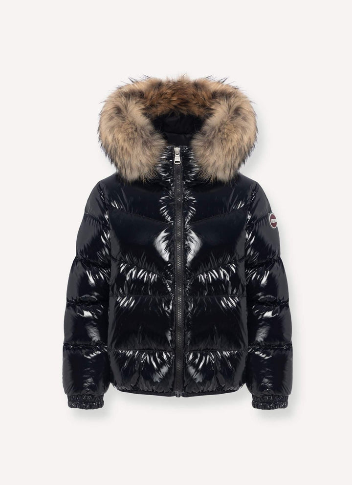 Fur Down Jacket - Black 99 - Posh New York