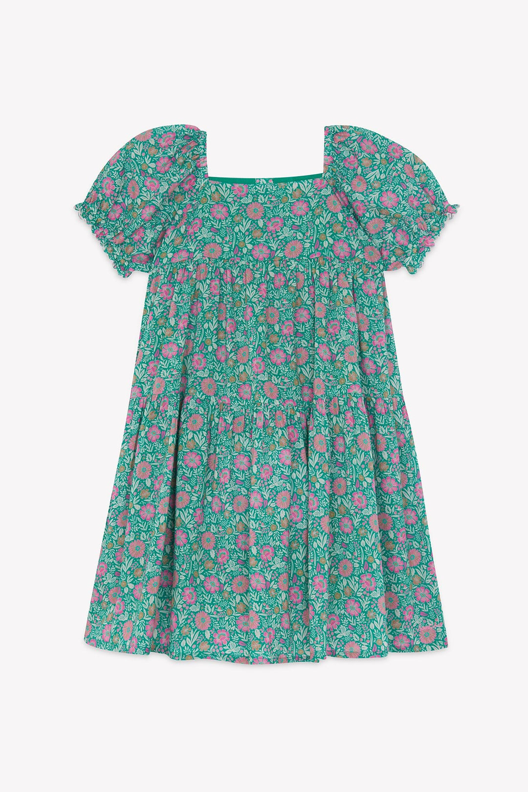 Garden Green & Purple Dress - Prelude - Posh New York