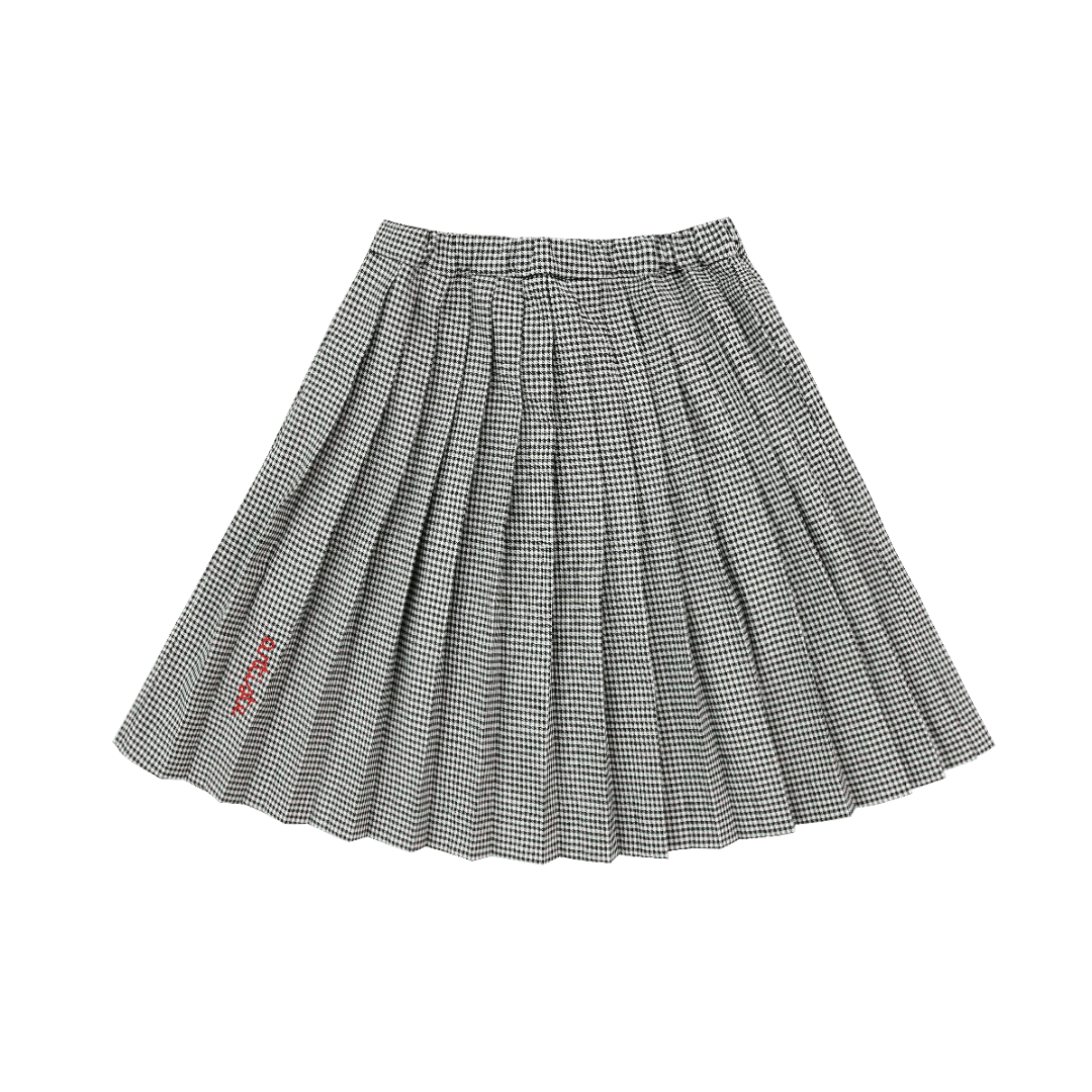 Gingham Pleated Skirt - Gingham - Posh New York