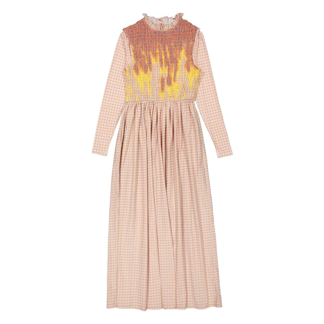 Gingham Smocked Jumper - Print - Posh New York