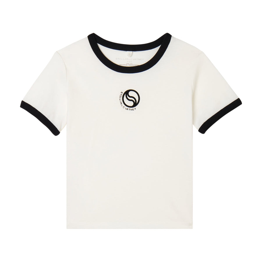 GIRL SS T - SHIRT WITH STELLA LOGO - White - Posh New York