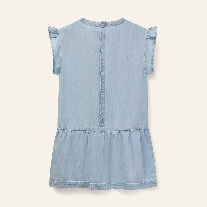 Glider Denim Dress - Pale Denim - Posh New York