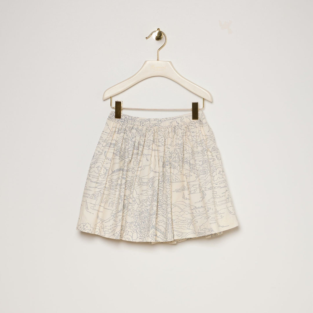 Graphic Print Skirt - Imp Encre 677 - Posh New York