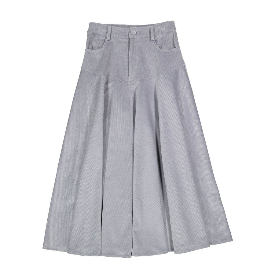 Grayish Blue Skirt - Grey - Posh New York