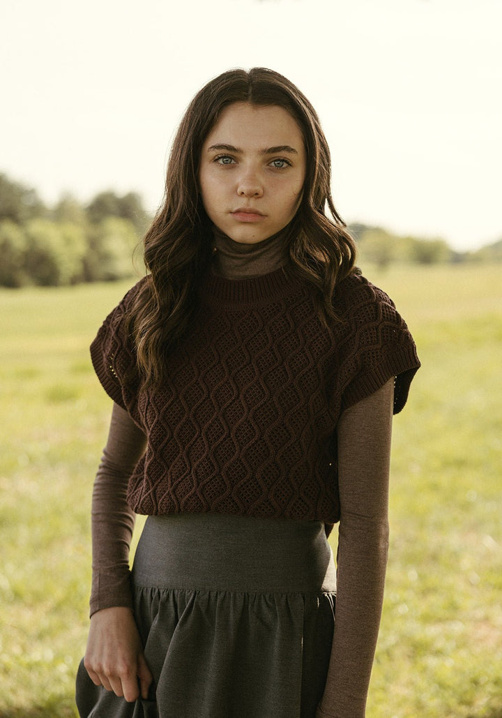 Grey Circle Skirt with Flower Border - Grey - Posh New York