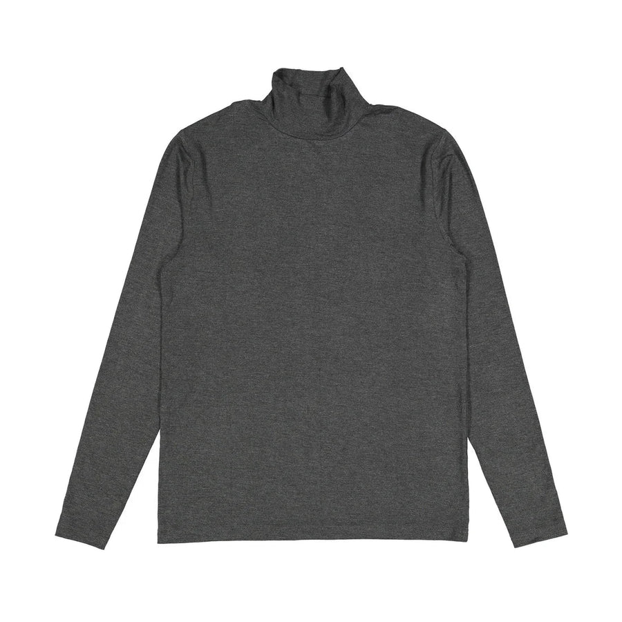 Grey Solid Turtleneck - Grey - Posh New York