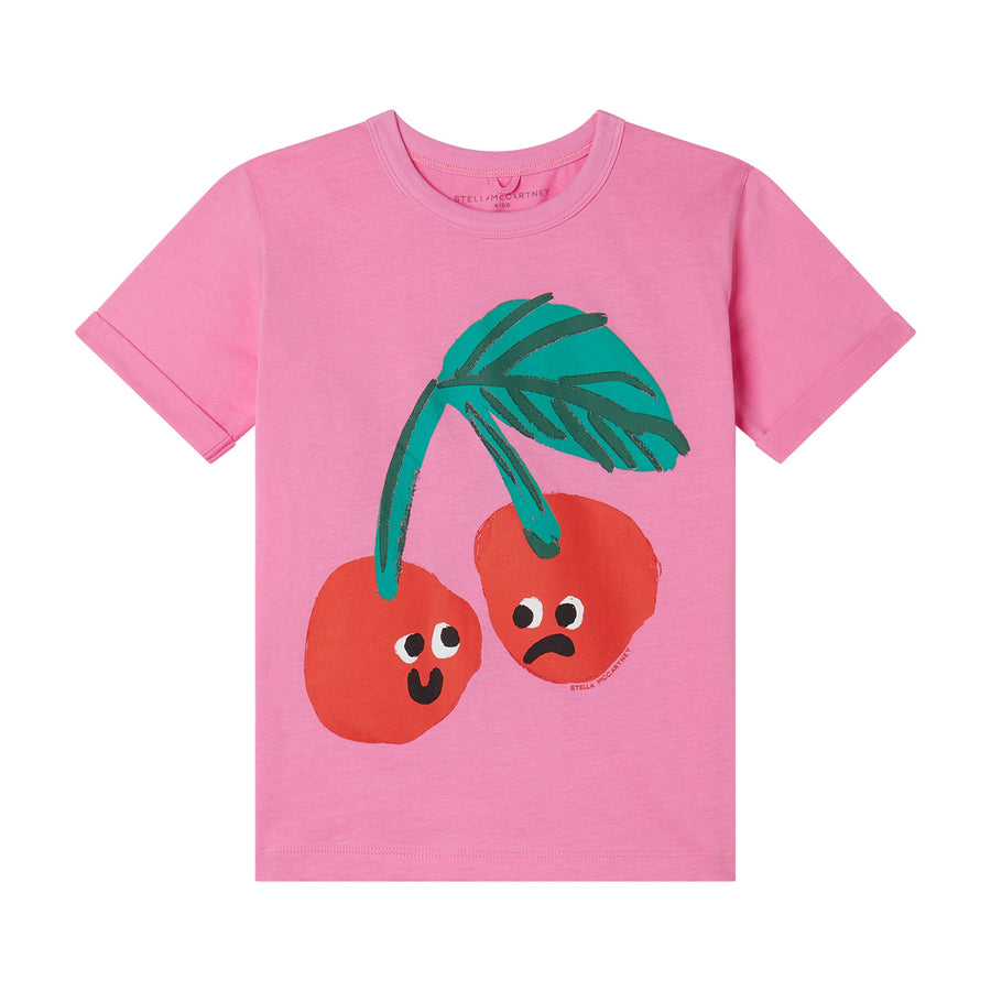 Happy Cherries T-Shirt - Pink - Posh New York