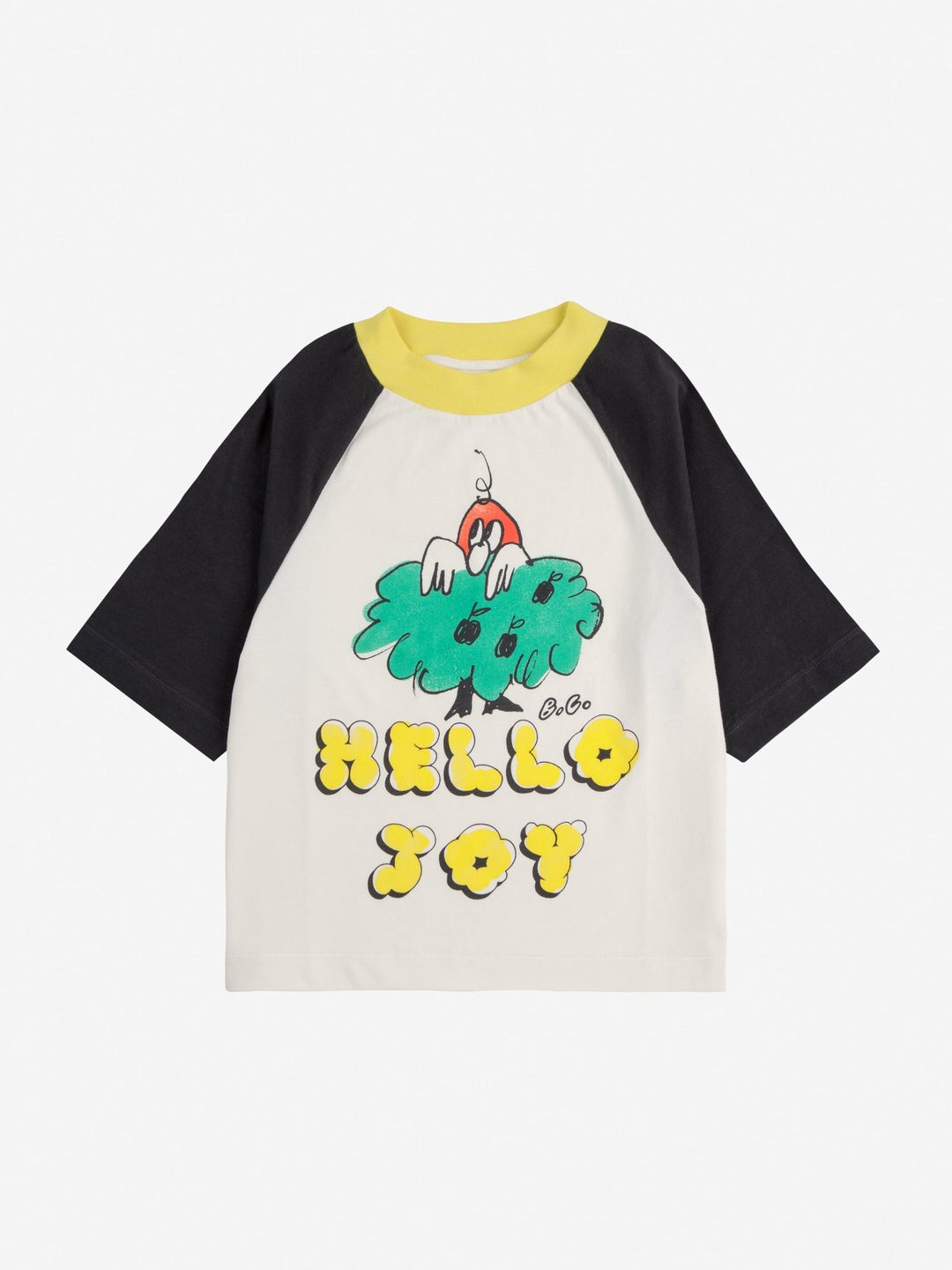 Hello Joy Ranglan T-Shirt - Off White - Posh New York