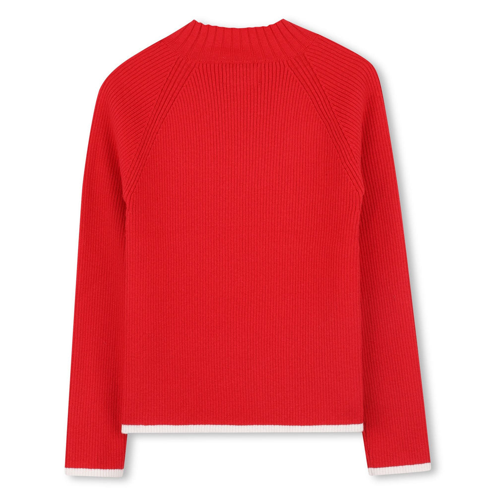High Neck Sweater - Red - Posh New York