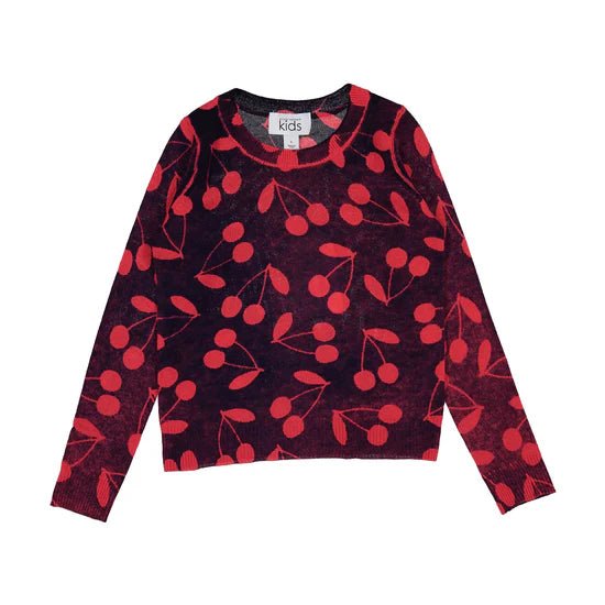 Inked Cherry Print - Tart/Navy - Posh New York