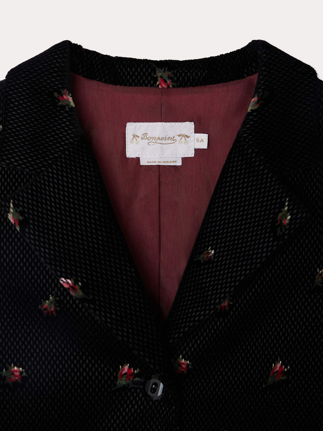 Jacquette Jacket - Fl Faux Noir - Posh New York