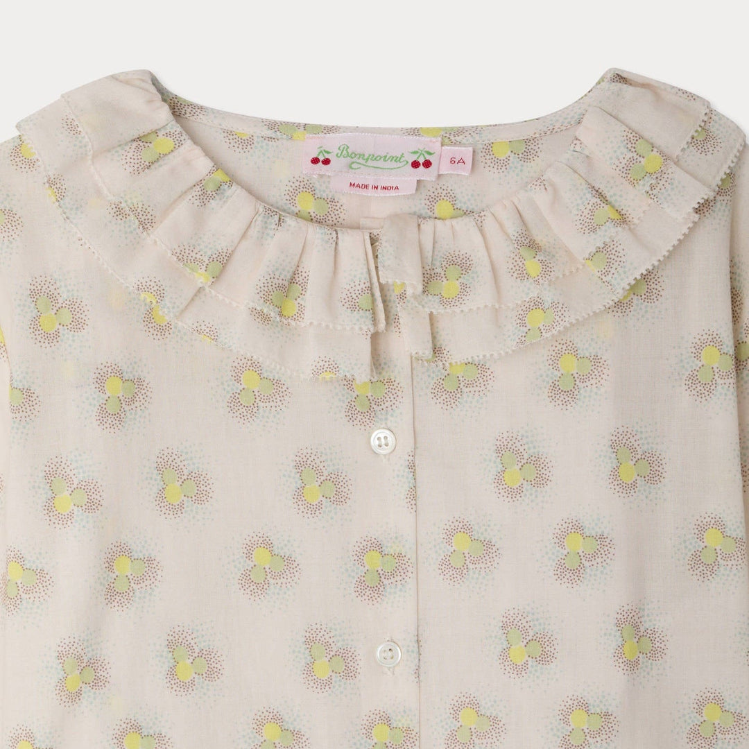 Jaffa Blouse With Ruffle Collar - Imp Anis 639 - Posh New York