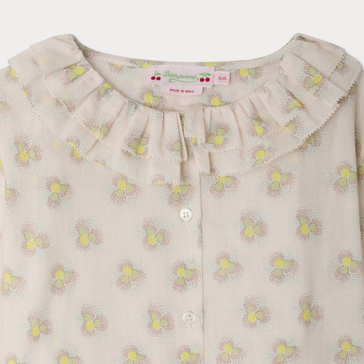 Jaffa Blouse With Ruffle Collar - Imp Anis 639 - Posh New York