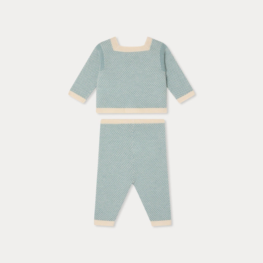 Joe Blue Knit Set - Bleu Moyen 915A - Posh New York