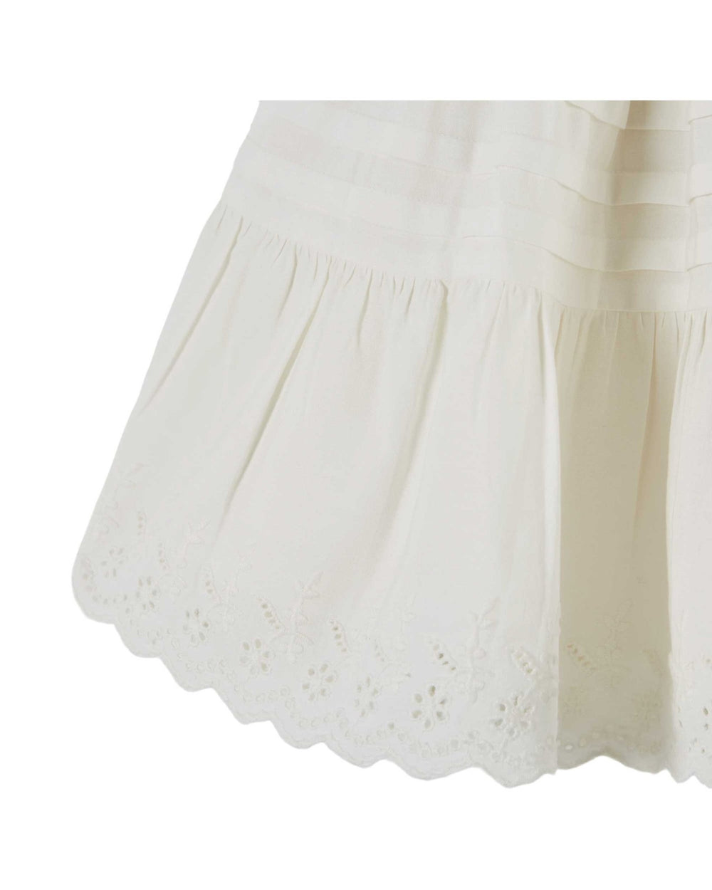 Jupe Broderie Anglaise - Blanc - Posh New York