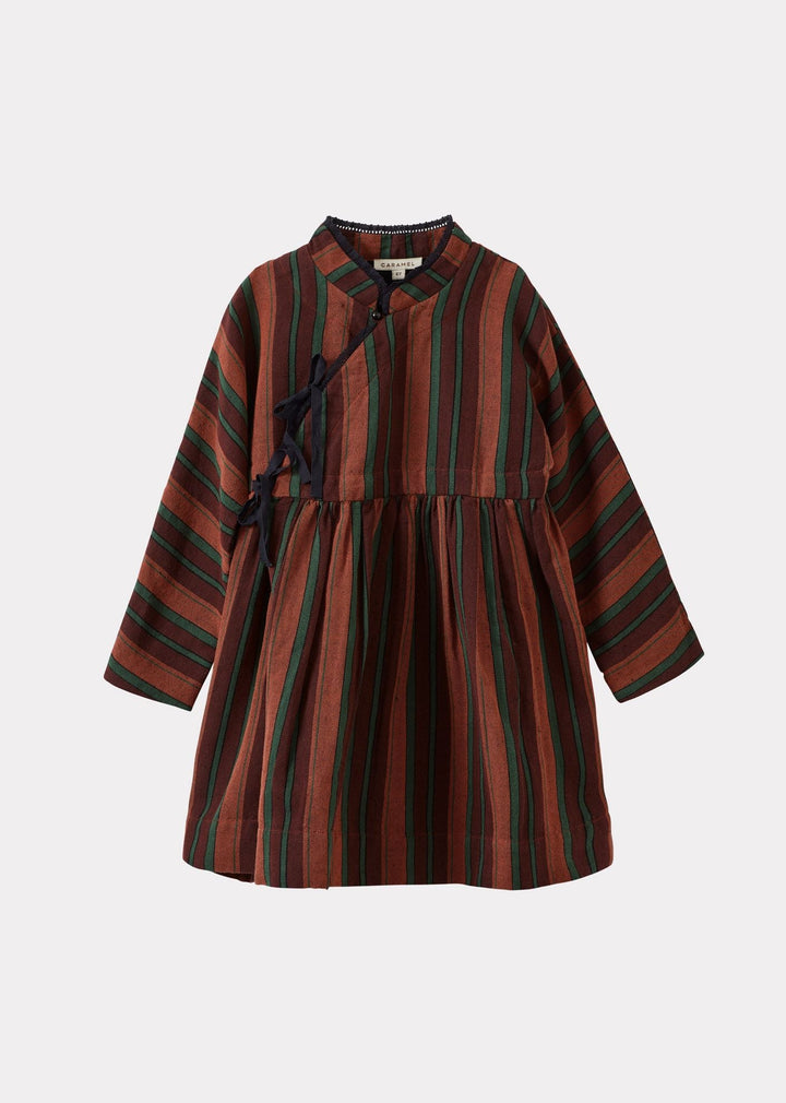 Kai Dress Linen Multi Stripes - Multi Stripes - Posh New York